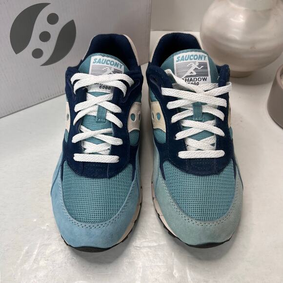 Saucony Shadow 6000 Sneaker Blue/Royal Blue/White S70441-33 Men 9M Tried On main image 5